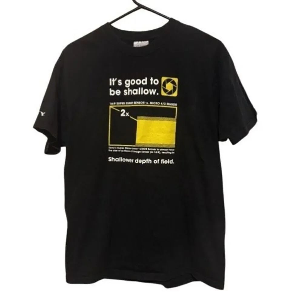Sony It’s Good To Be Shallow 35MM Sensor Size Large T-Shirt